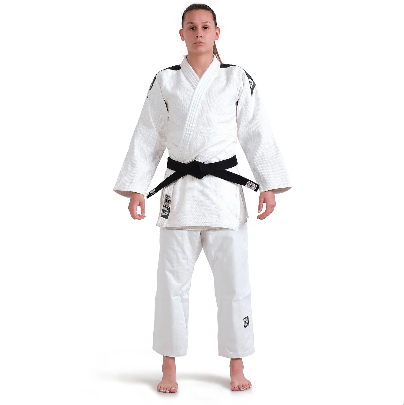 Judogi Professional IJF 750g/m2 Bianco con Banda Rules 2028 - Image 12