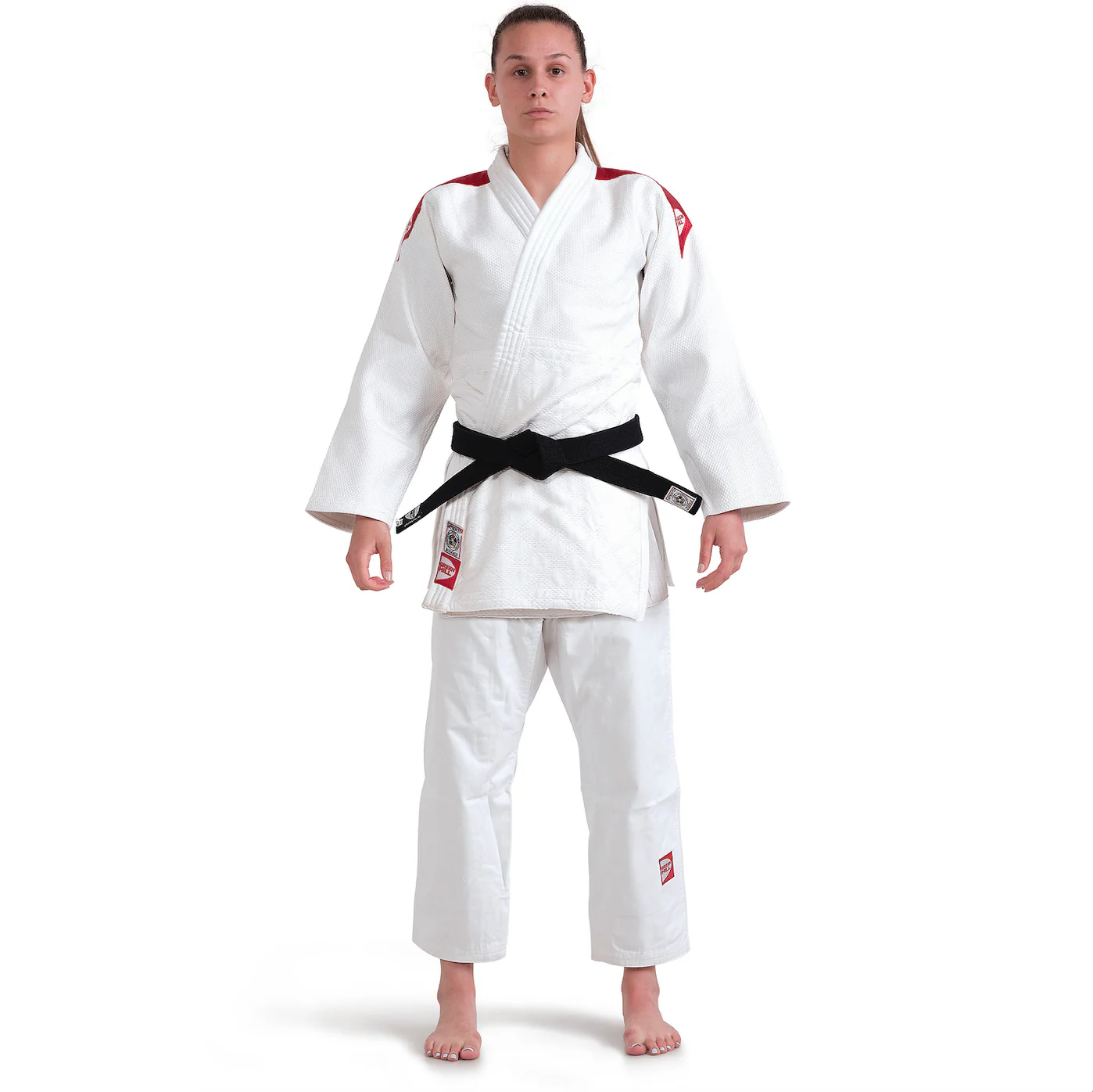 Judogi Professional IJF 750g/m2 Bianco con Banda Rules 2028 - Image 3