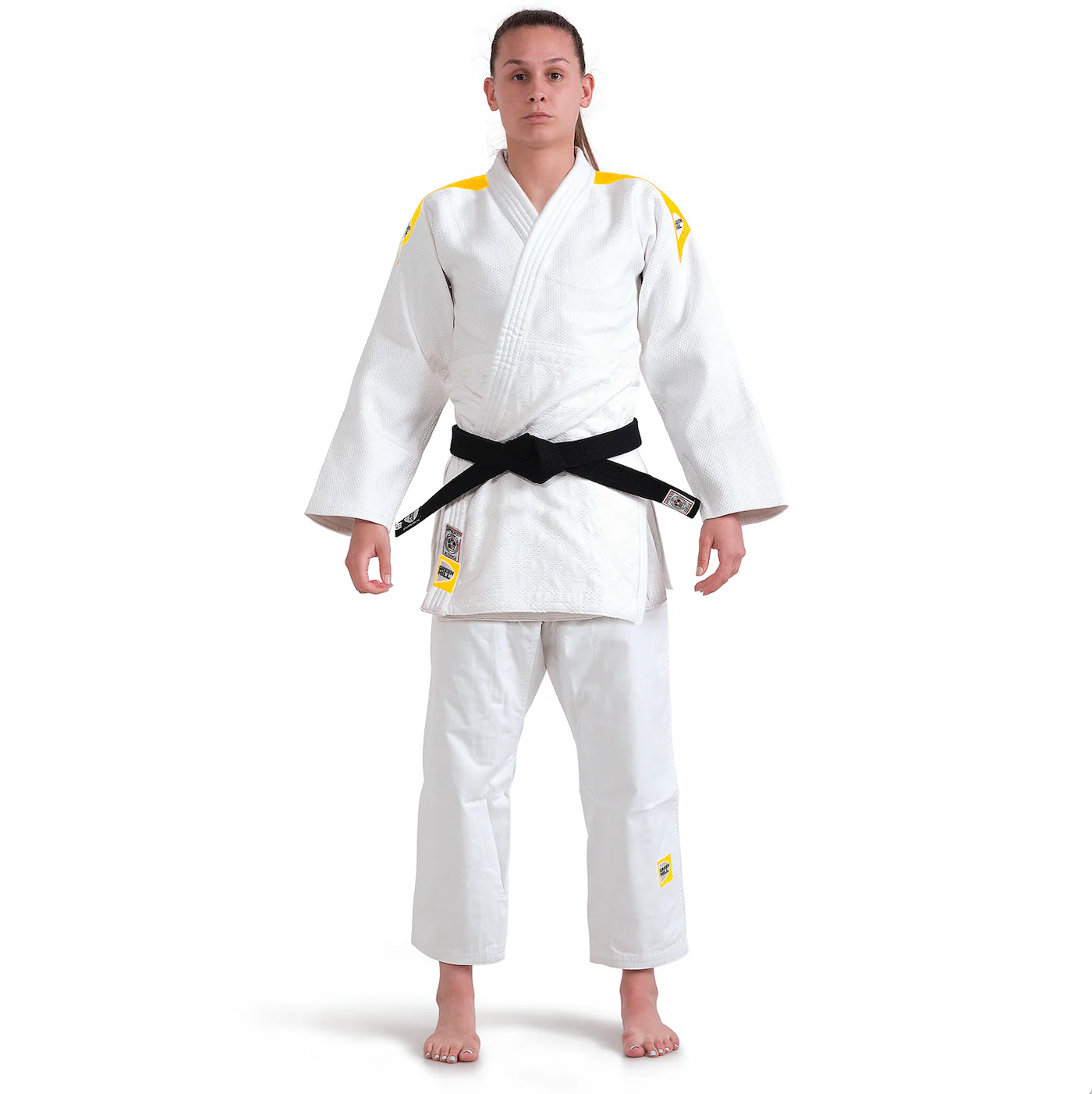 Judogi Professional IJF 750g/m2 Bianco con Banda Rules 2028 - Image 8