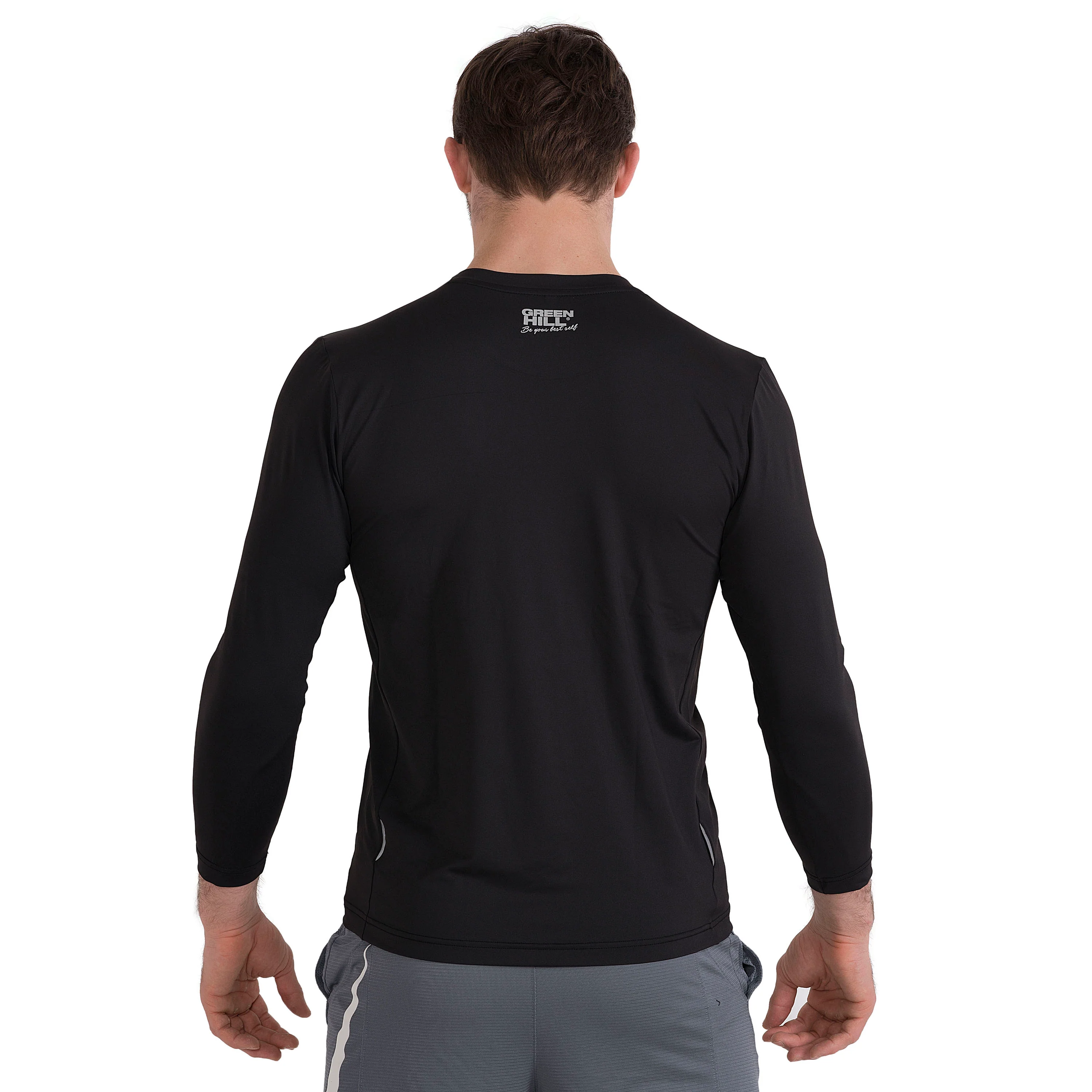 Maglia Dry Fit manica lunga Uomo Nera - Image 3